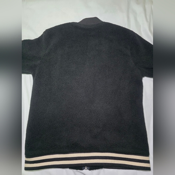 RARE ad lib Outerwear Collection Fleece Zip Up Retro Varsity Jacket Size Lg - Picture 8 of 10